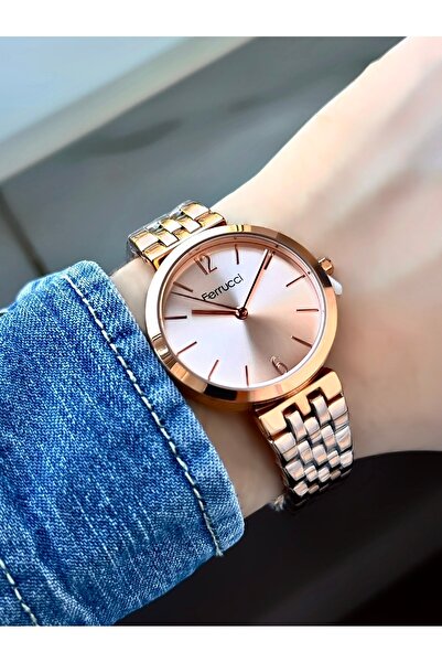 Ferrucci  Kadın Metal Kordon Kol Saatİ