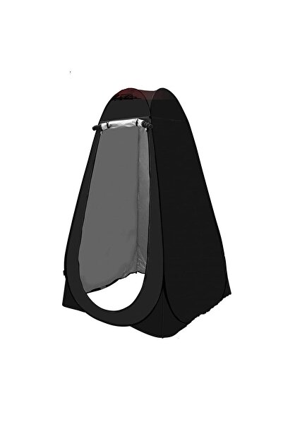 valkyrie Kamp Outdoor Wc Duş Giyinme Çadırı Iç Astarlı 190x120x120 Fotoğraf Prova Kabini Siyah