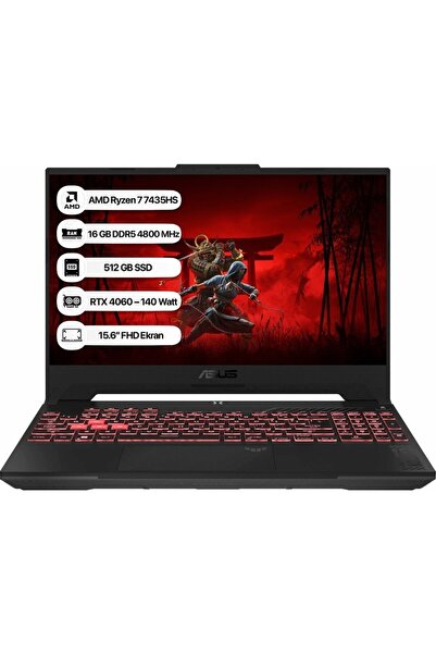 ASUS Tuf Gaming A15 Fa507nvr-lp030 R7 7435hs 16gb 512gb Ssd Rtx4060 144hz Dos 15.6 Fhd