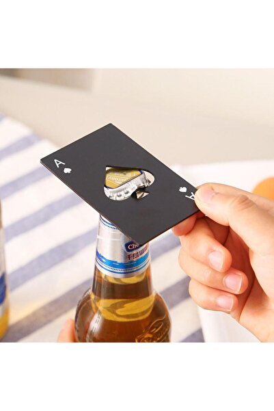 valkyrie 4Pcs Poker Card Stainless Steel Bottle Opener