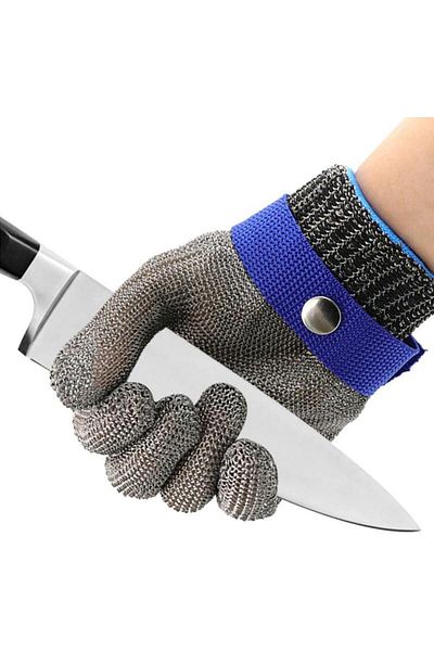 valkyrie Stainless Steel Mesh Gloves - Work Kitchen Construction Protective Safety Glove XL
