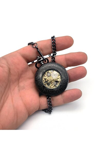 valkyrie Kutulu Kurmalı Köstekli Mekanik Iskelet Cep Saati Bsy-08