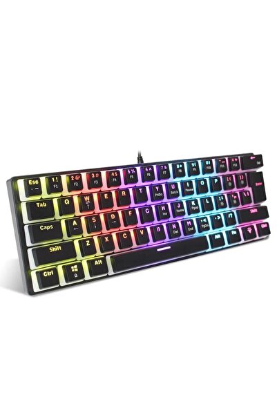 valkyrie Blue Switch Mekanik Oyuncu Klavye - 61key Full Rgb Pudding Keycap Mavi Tuş Hxsj L7