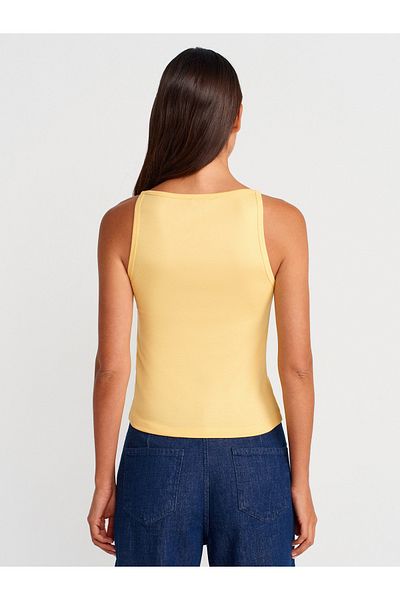 Dilvin 21048 Halter Neck Top-κίτρινο