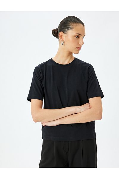 Koton Cotton Crew Neck Short Sleeve Basic T-Shirt