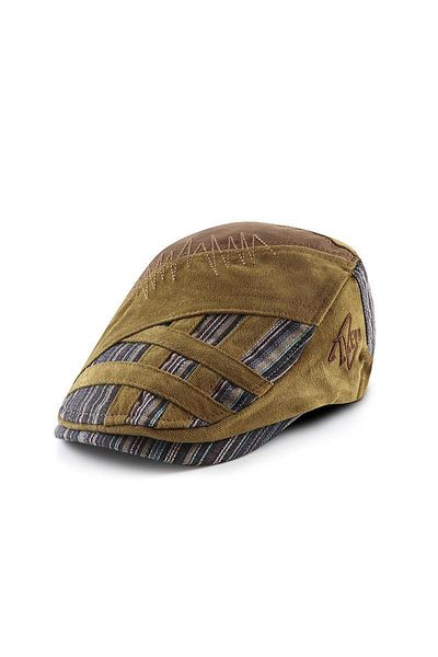 valkyrie Men's Italian Style Canvas Cap - Adjustable Anti-Sweat, Green