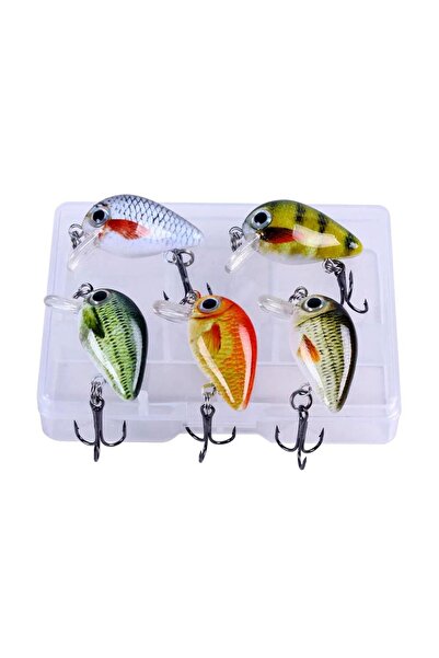 valkyrie 5 Adet Crankbait Lrf Balık Olta Yem Seti - Sesli Bilyalı - Kutulu - ...
