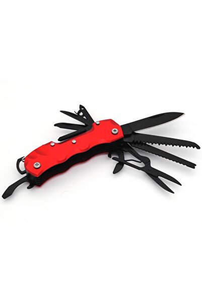 valkyrie Çok Fonksiyonlu Isviçre Kırmızı Kamp Cep Çakısı