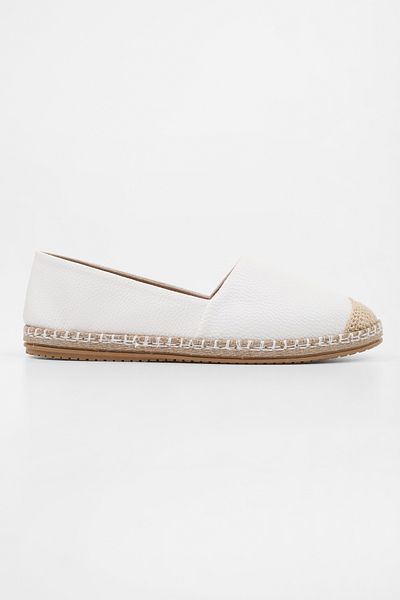 Shoeberry Ziles White Skin Espadrille für Damen