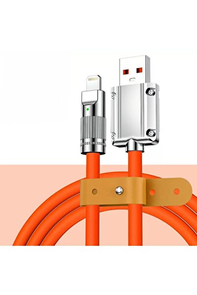 valkyrie 120w-a 6a Ios Apple Lightning Sıvı Silikon Data Hızlı Şarj Kablosu -...