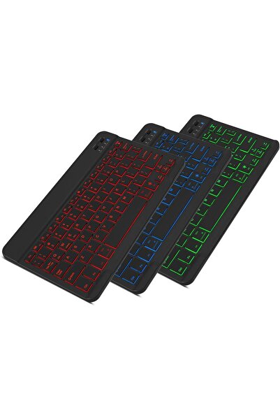 valkyrie Bl30 7 Renk Bluetooth Kablosuz Türkçe Klavye - Android Ios Windows Uyumlu - Şarjlı - 10 Inç
