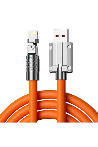 valkyrie 120w-180 6a Ios Apple Lightning Sıvı Silikon Data Hızlı Şarj Kablosu...