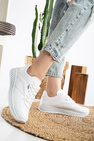 Jackers Unisex Skin Half Mesh Αθλητικά Παπούτσια με κορδόνια Παπούτσια περπατήματος