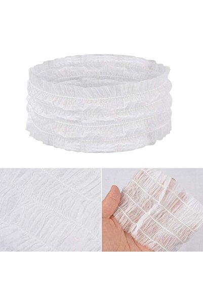 LA PERLA TECH 100 قطعة من عصابة الرأس غير المنسوجة للاستخدام مرة واحدة، عصابة رأس للوجه في المنتجعات الصحية