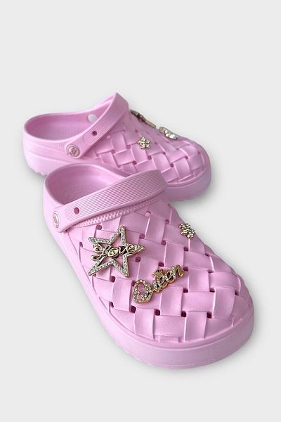 Liger Women's Stone Comfort Lightweight High Sole Summer Sandals Slippers Pink