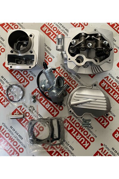 MTO Cg 200 Cc Set Silindir (65.5 MM BOY 69) Üst Kapak (DQ Subablı) Ve Karbüratör 15 perno