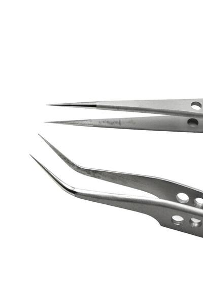 valkyrie Ipek Kirpik Cımbız Seti Antistatik Paslanmaz Çelik Kargaburun Ve Ayırma Cımbız Seti