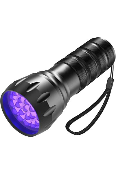valkyrie 21 LED 1. Kalite 395nm Güneş Işığı Ultraviyole UV El Feneri - Blackl...