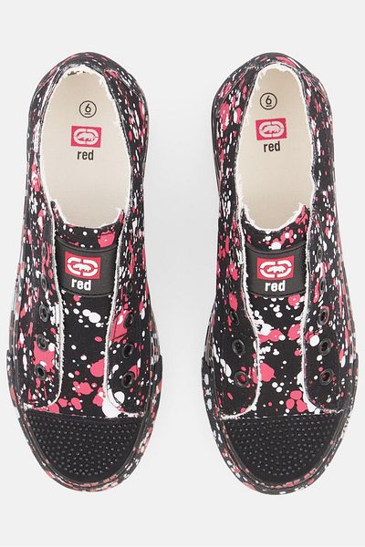 Marc Ecko Women Poppy Slip On Casual Shoes, Black/red