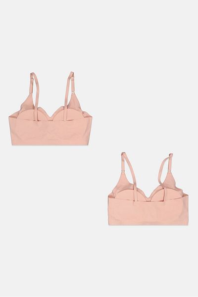 Bebe Women 2 Pcs Plain Padded Bra, Light Pink