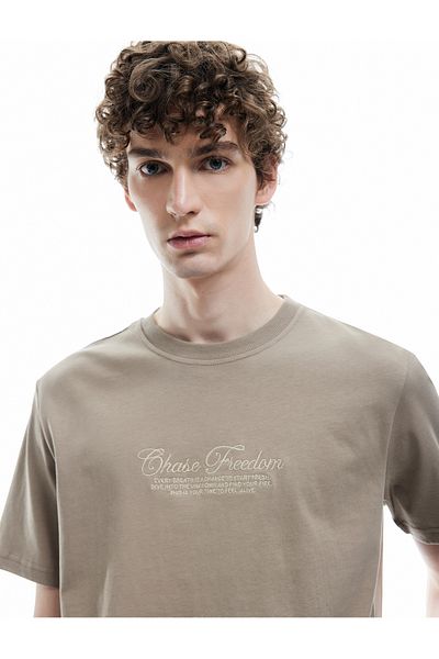 Koton Cotton Printed Short Sleeve Crew Neck T-Shirt