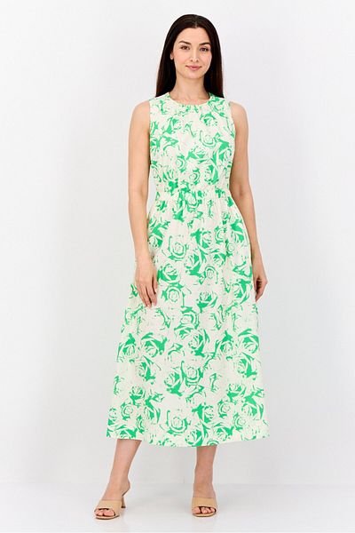 Esprit Women Floral Print Maxi Dress, Multicolor