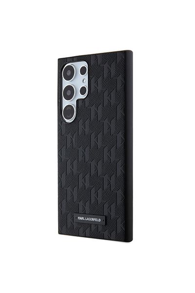 Karl LagerfeId Husa pentru Samsung Galaxy S24 Ultra - Original Karl Lagerfeld Saffiano - Mono Metal Logo