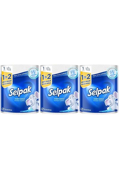 Selpak Paper Towel (3 Layer) Giant Roll (Set of 3)