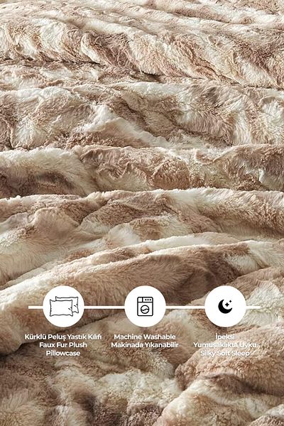 Evlen Home Collection SoftWell Velikan - 50x70 cm Πράσινη Φουντωτή Λούτρινη Κλειδαριά Μαξιλαριού