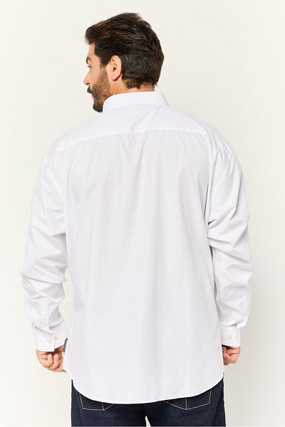 French Connection Men 2 Pieces Regular Fit Long Sleeves Solid Casual Shirt, White