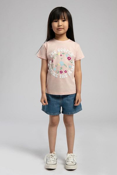 Lee Cooper Imelda Girl's T-Shirt Powder