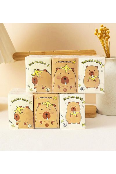 Gift Moda Figured Mini Pocket Handkerchief Set of 9
