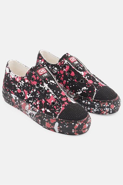 Marc Ecko Women Poppy Slip On Casual Shoes, Black/red