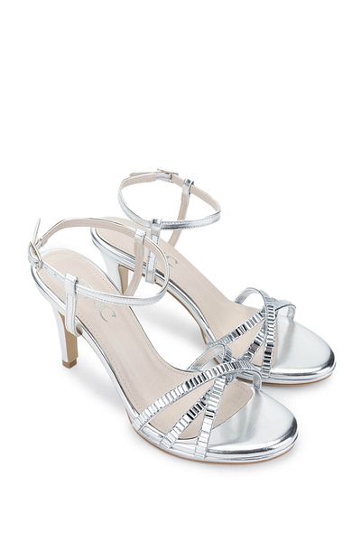 Tamer Tanca Women's Vegan Lame Heeled Shoes