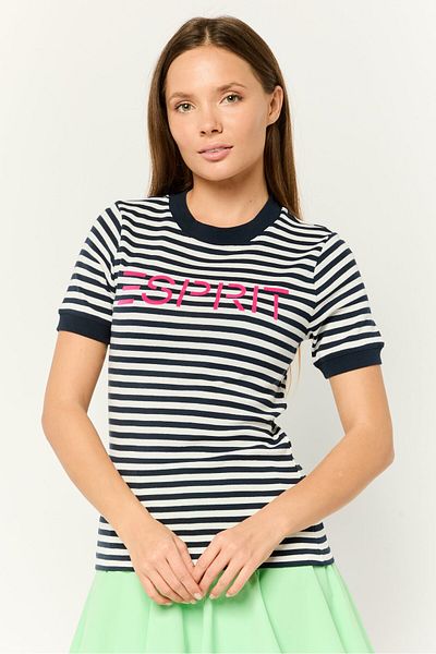 Esprit Women Crew Neck Short Sleeves Embroidered T-shirt, Multicolor