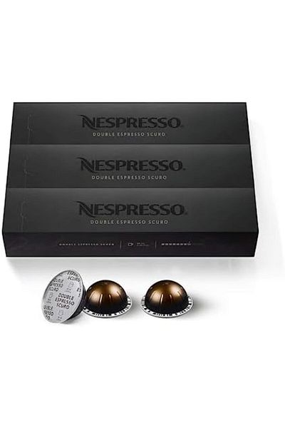 Nespresso VertuoLine Double Espresso SCURO, 80 ml, Pack of 3 Sleeves