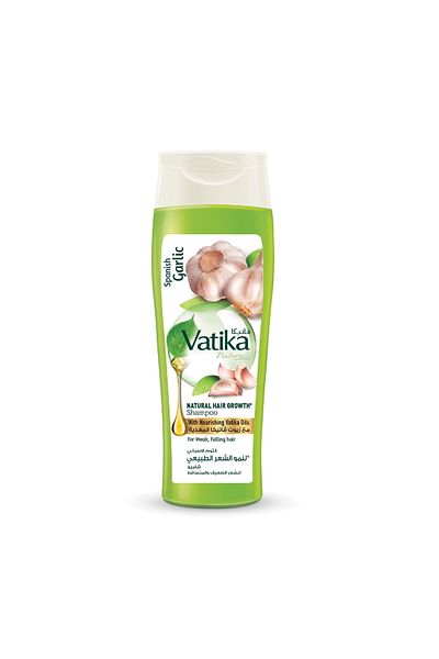 Vatika Naturals Spanish Garlic Natural Hair Growth Shampoo For Weak Falling Hair 400 ml