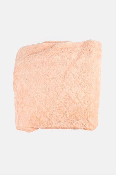 BEBEHOME Premium Quality Jacquard Blanket 200 X 220 Cm, Pink