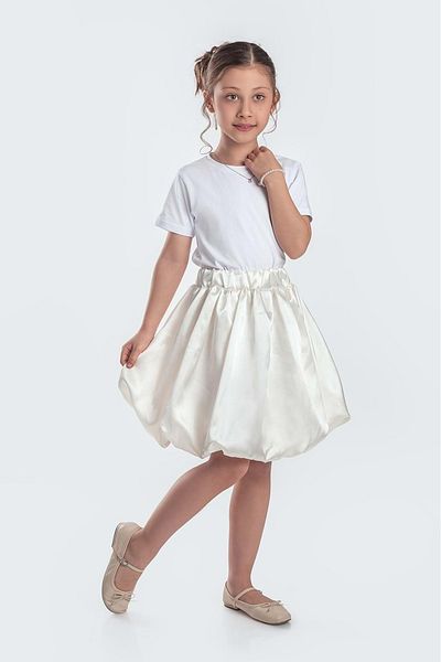 Mnk Baby&Kids Fusta Fata Balon Satin M00729 ECRU