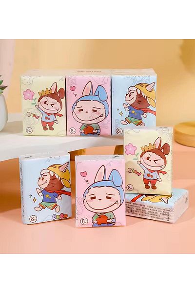 Gift Moda Figured Mini Pocket Handkerchief Set of 9