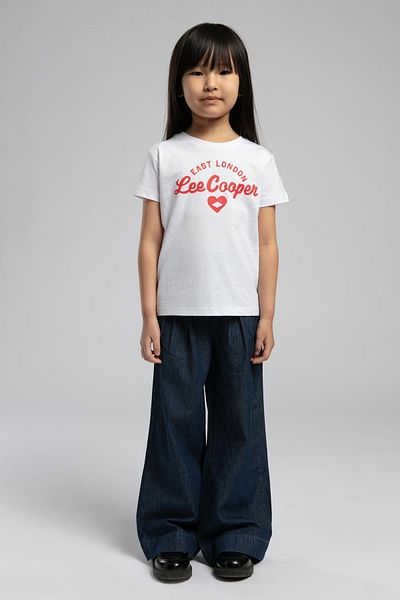 Lee Cooper Newry girl's white t-shirt