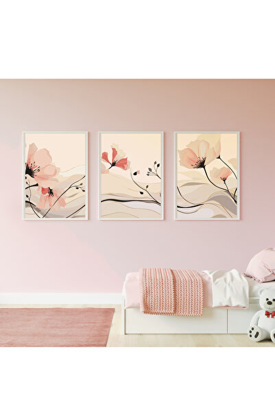 çınararthome Tablou cu 3 postere cu rame din lemn, decor pentru casă, ramă fo...