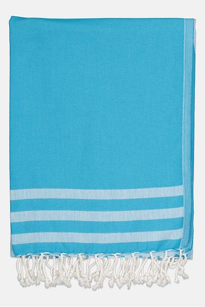 SUNDEK Women Brand Logo Sarong 180 W x 100 H cm, Blue Combo