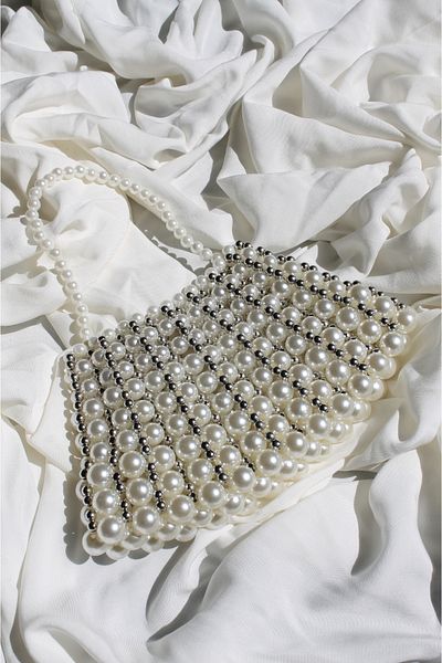 YOBUSRA PEARL BEAD BAG