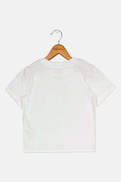 Esprit Toddlers Boy Short Sleeves Brand Logo T-shirt, White