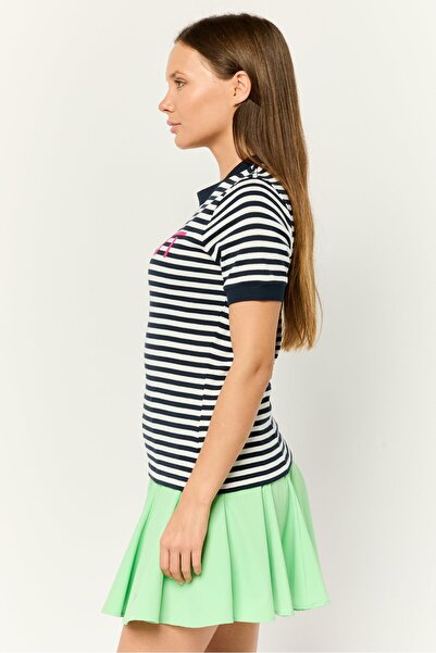 Esprit Women Crew Neck Short Sleeves Embroidered T-Shirt, Multicolor