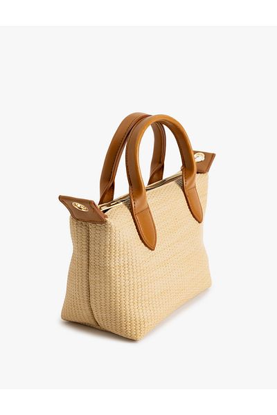 Koton Straw Tote Bag with Strap