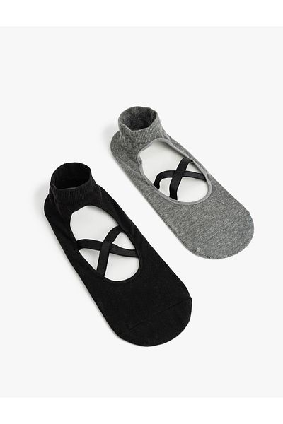 Koton Multicolored Set of 2 Yoga Socks