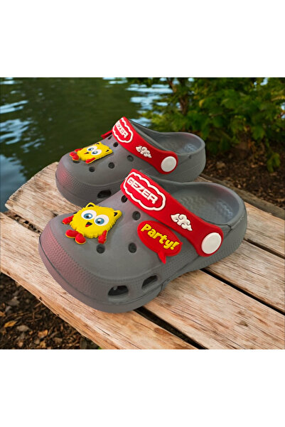 GEZER Rkek Children's Cros Slippers Sandals.Garden Palj Pool Daily Boy's Slippers.