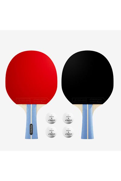Decathlon Kuikma 2-Pack Racket + Ball Set - Ittf School - 3 Star - Ttr 100